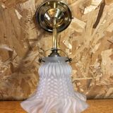 Tulip wall lamp sandblasted glass