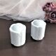 Salière poivrier porcelaine blanche