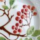 Barbotine dessert plates