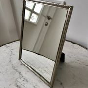 miroir en acier chromé années 40-50