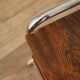 Meuble d'appoint en palissandre et chrome 1970