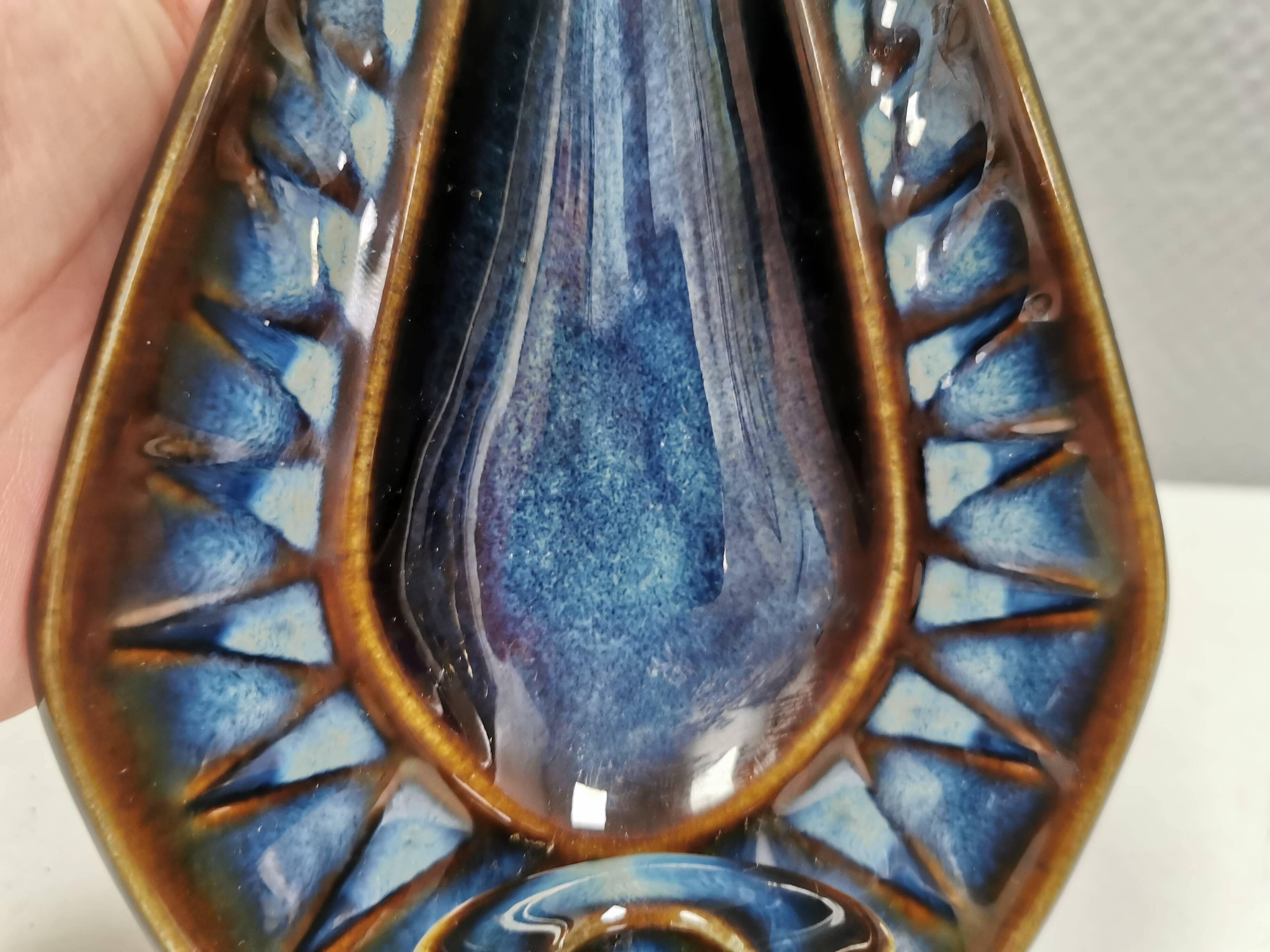 Søholm wall candlestick made of ceramic and in blue colors/shades 1960s