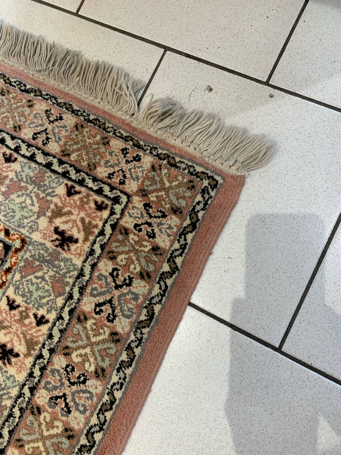 Vintage Persian Oriental Wool Rug