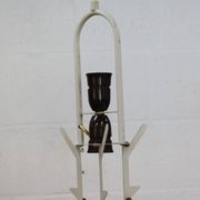Old Danish design lamp in white/gray and blue colours - Denmark 60's
