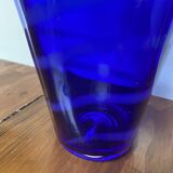 vase mouchoir bleu cobalt
