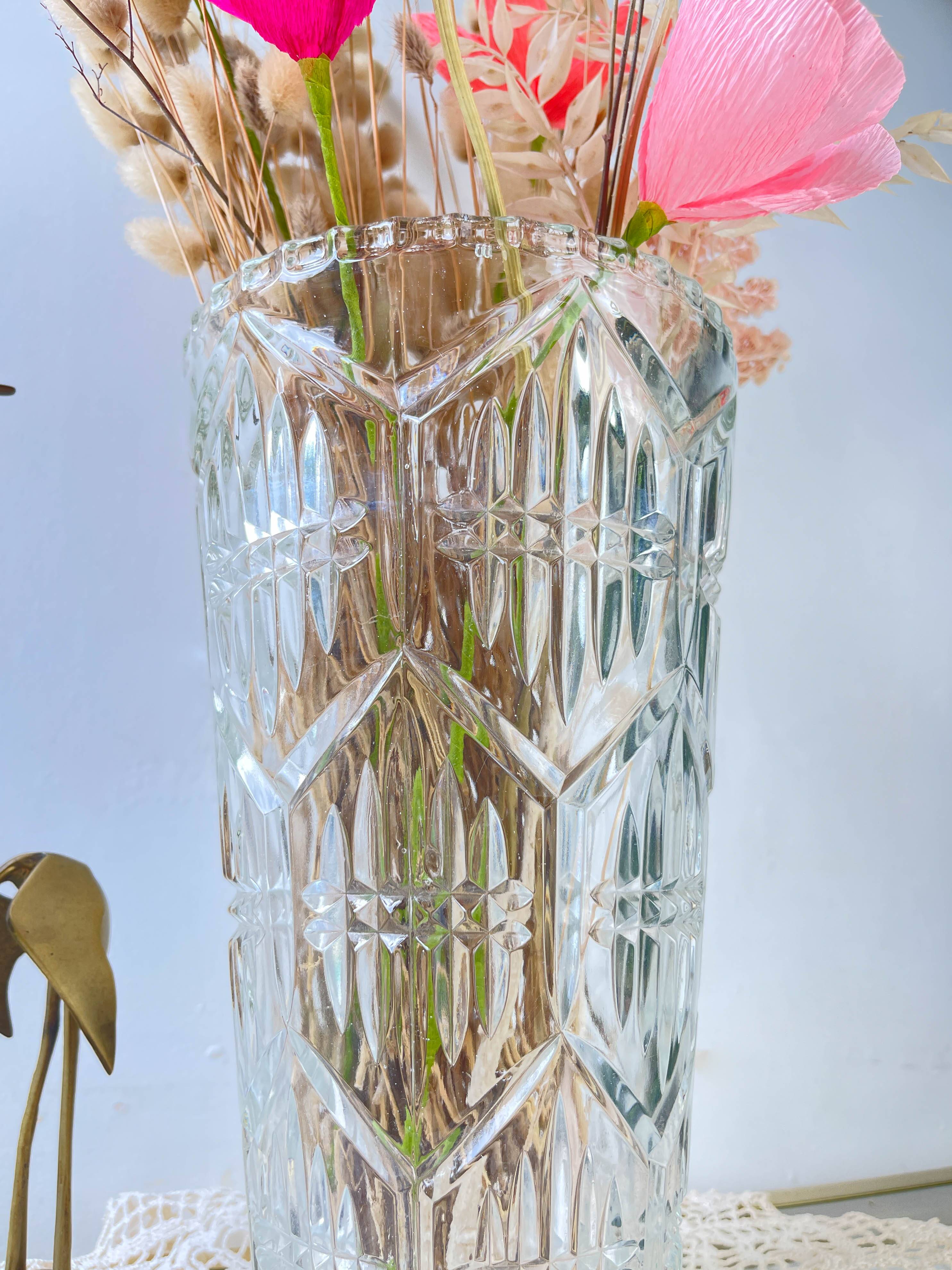 Vintage Art Deco style glass vase