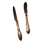 Set of two silver-filled knives