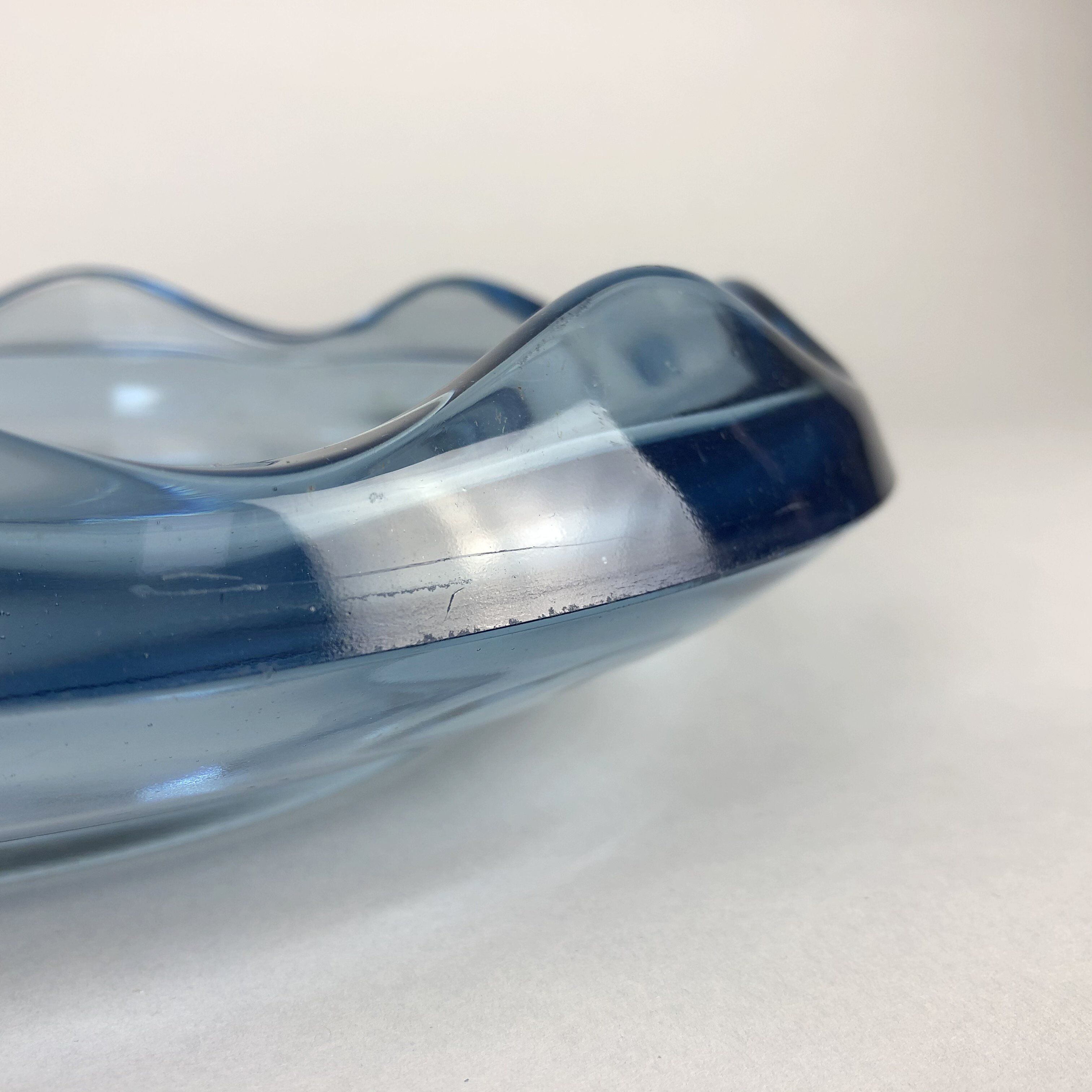 Heavy Glass Bowl by Rudolf Jurnikl, Czechoslovakia 1960's