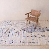 Tapis Azilal à motif abstrait - 291 x 193 cm