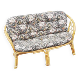 Vintage rattan bench