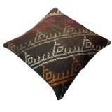 Vintage turkish kilim cushion cover , 55 x 55 cm