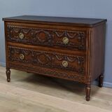 Walnut chest of drawers, Louis XVI style – Mid-20th century