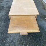 Bureau administratif extensible rénové en chêne du XIXème 130cm