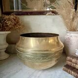 Brass flowerpot 28cm