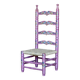 Chaise folklorique vintage de nourrice