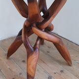 African teak root table 50s