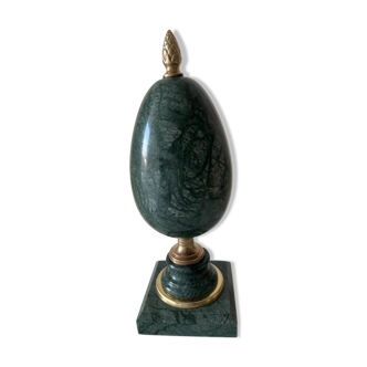 Green marble ostrich egg