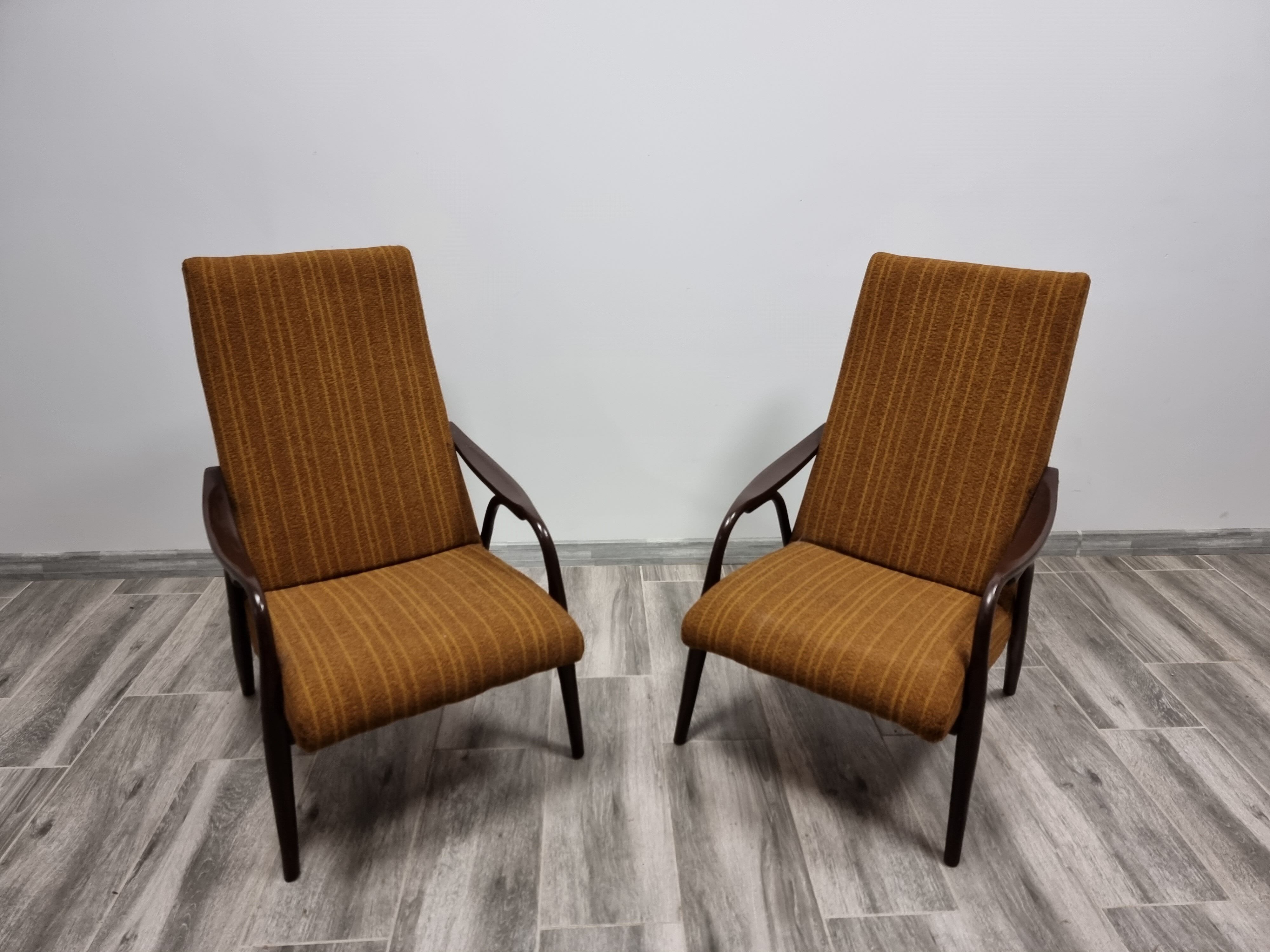 Pair of armchairs by Antonin Suman