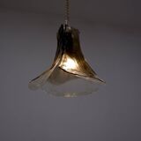3 leafed murano glass pendant lamp by Carlo Nason for Mazzega