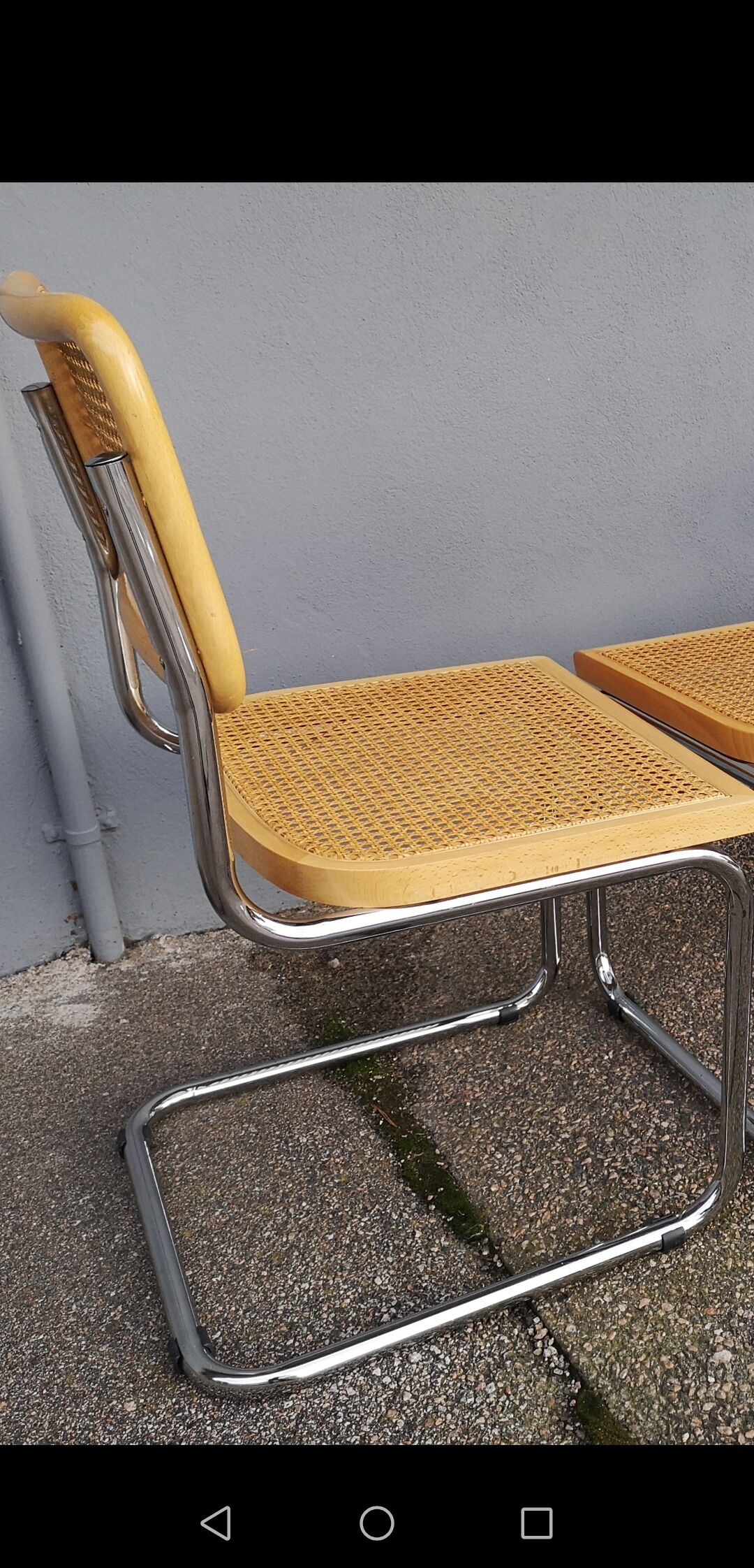 Série de 4 chaises Cesca B32 par Marcel Breuer