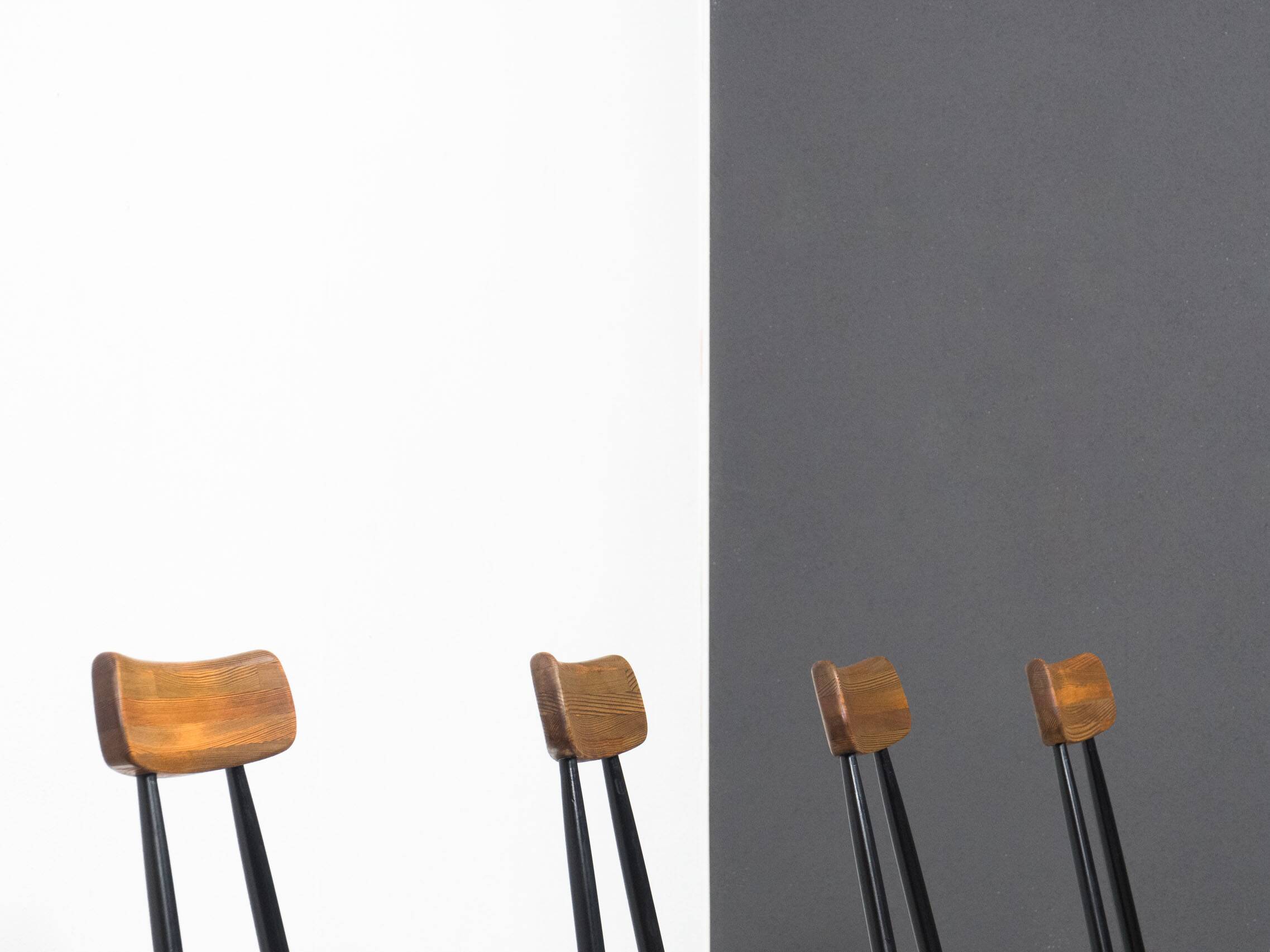 Ensemble de quatre chaises à manger Laukaan Puu 'Pirkka' par Ilmari Tapiovaara