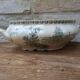 Old vegetable dish serving dish Terre de Fer Opaque porcelain from Gien Ocean model