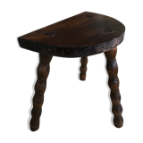 Cowhide tabouret