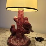 Ceramic bird lamp
