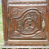 Confiturier breton sculpté ancien en chêne