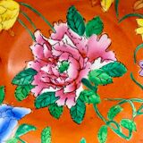 Decorative porcelain and brass plate