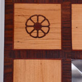 Early 19th Century Biedermeier Restored Mahogany Maple Austrian Mirror, 1830s