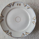 Plat à gâteau porcelaine de Paris XIXe