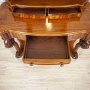 Table de coiffeuse antique en acajou, années 1890