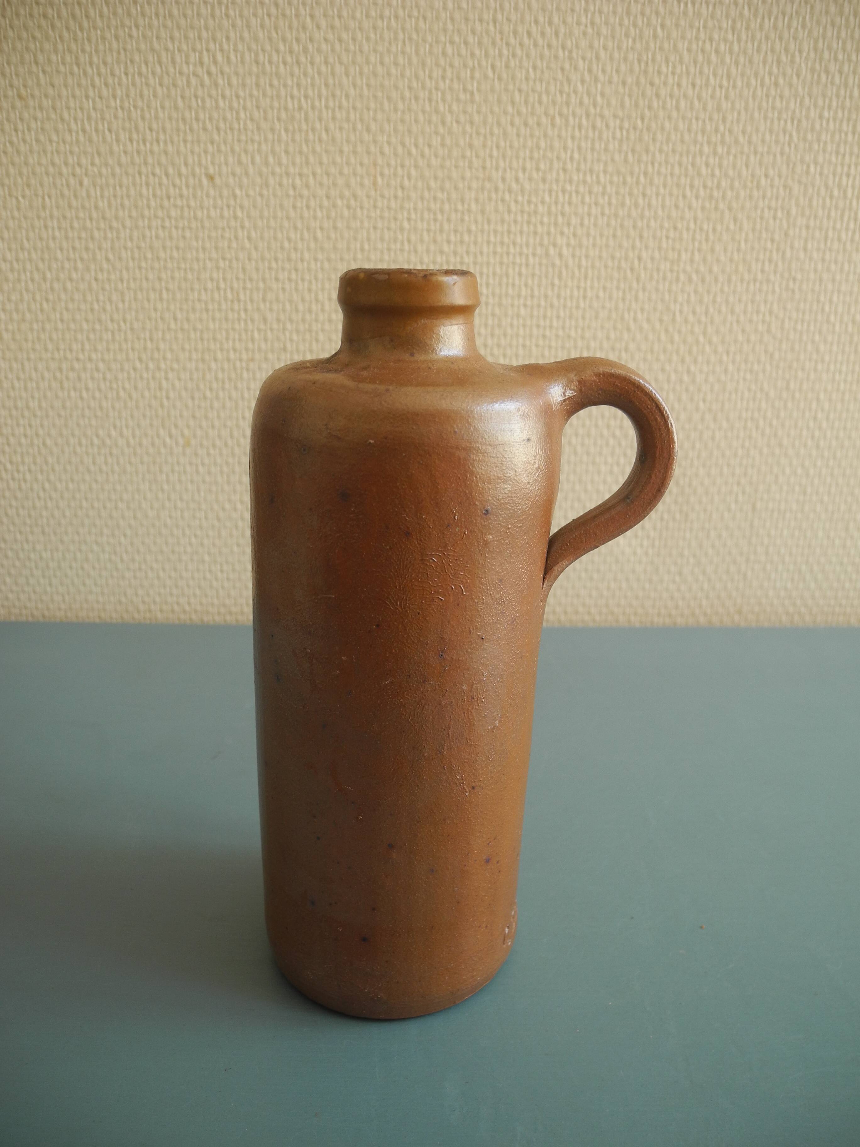 antique stoneware bottle rustic decor