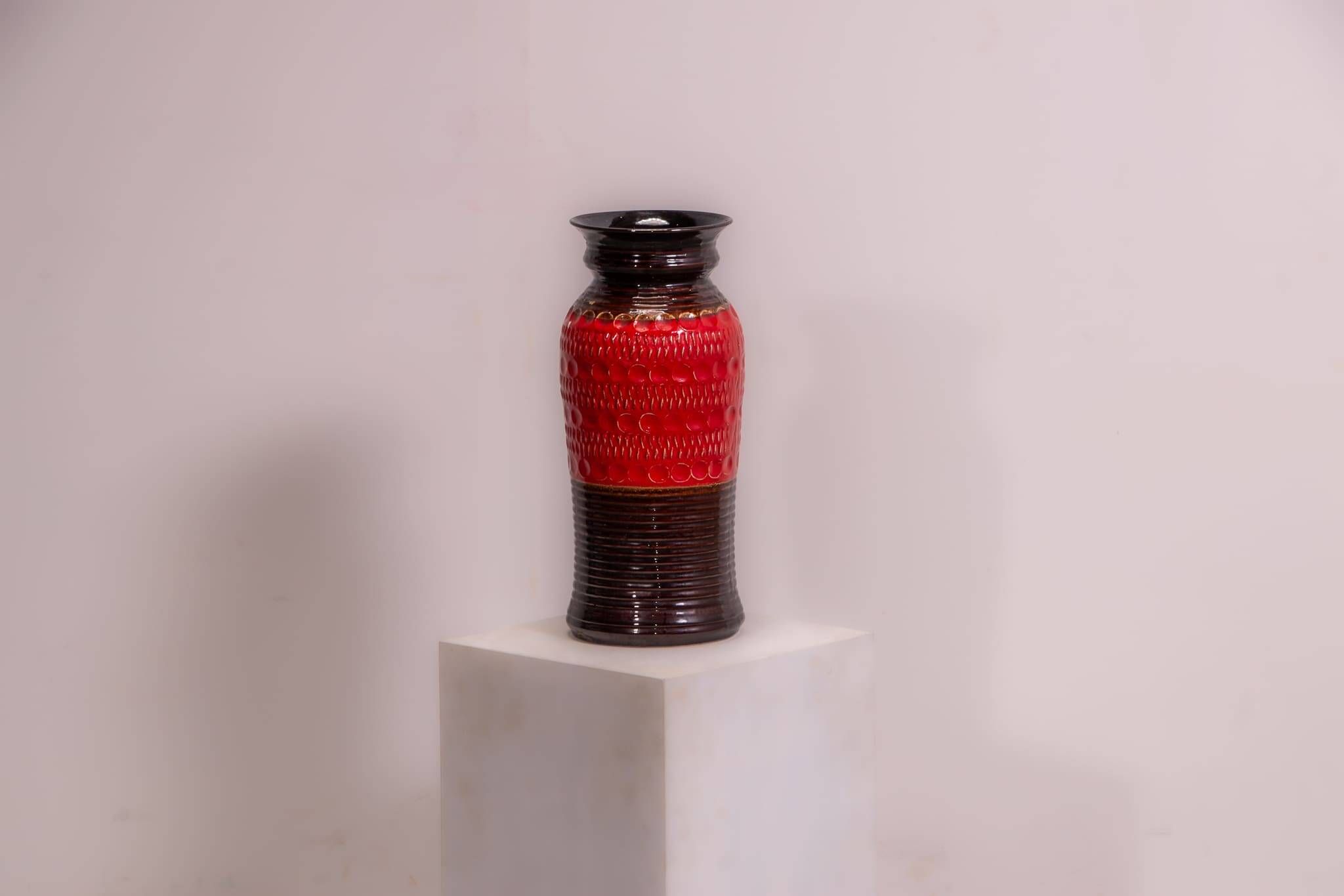 Grand vase de lave grasse ouest-allemand 76 40