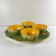 Melon service in earthenware for 4 people, 20th century