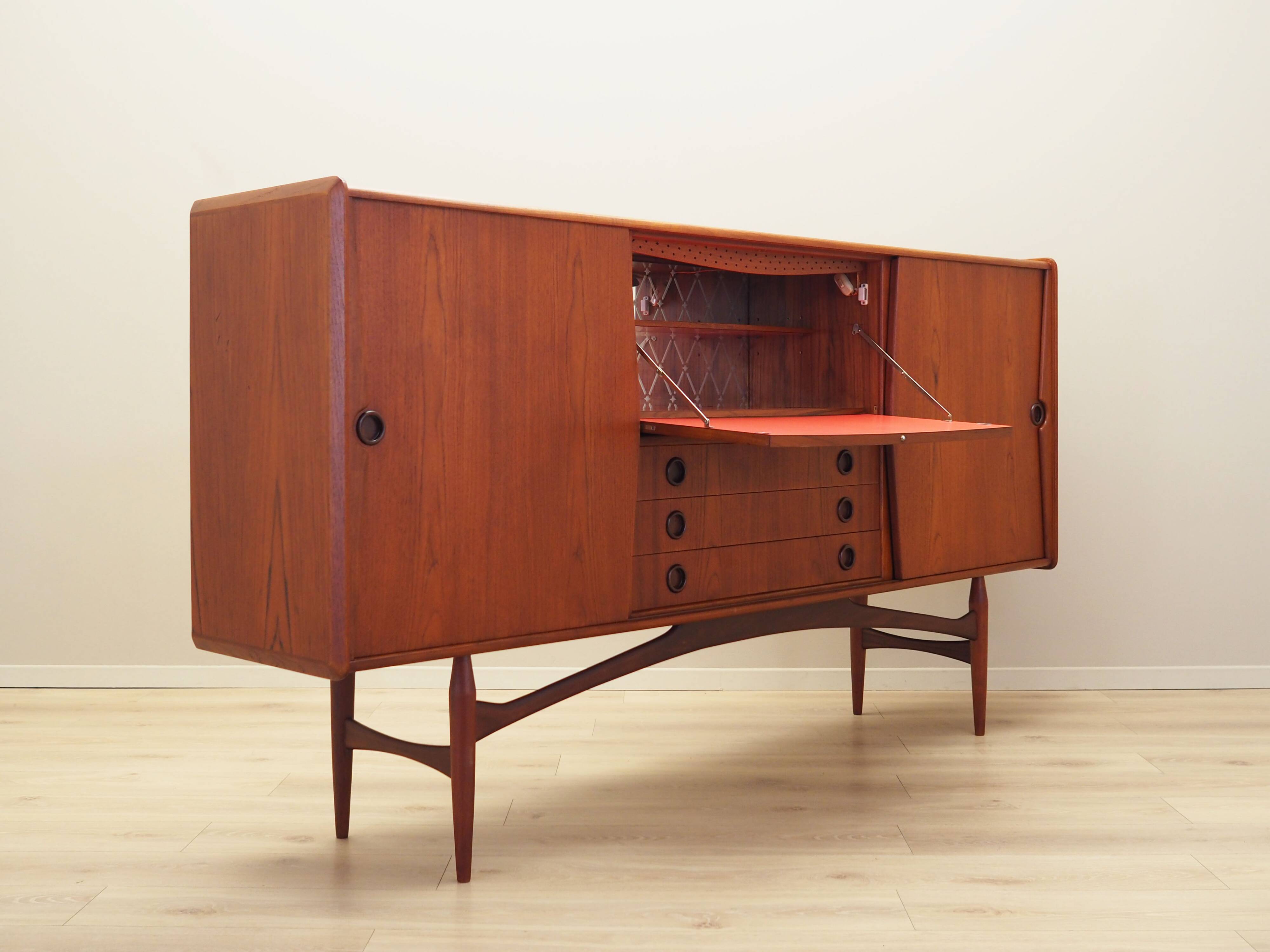 High teak sideboard, Danish design, 1970s, production: Denmark