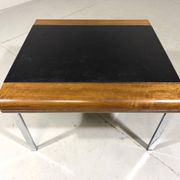 Hans Eichenberger leather coffee-side table Girsberger, Switzerland