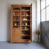 Oak display cabinet bookcase
