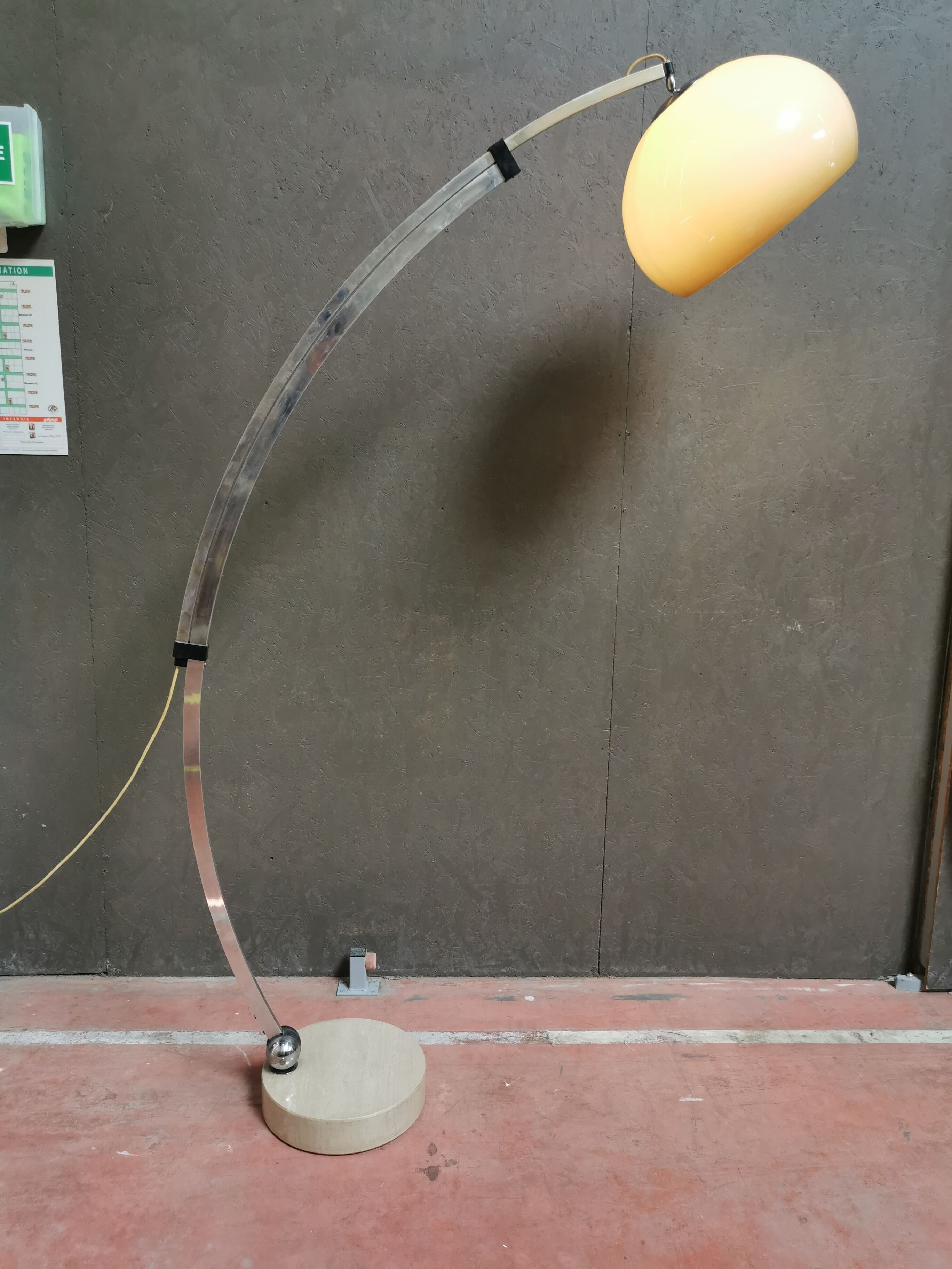 Arc floor lamp by Harvey Guzzini 70s