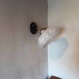 Vintage Clichy glass wall light
