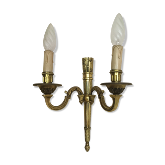 Set of 2 Louis XVI style bronze sconces