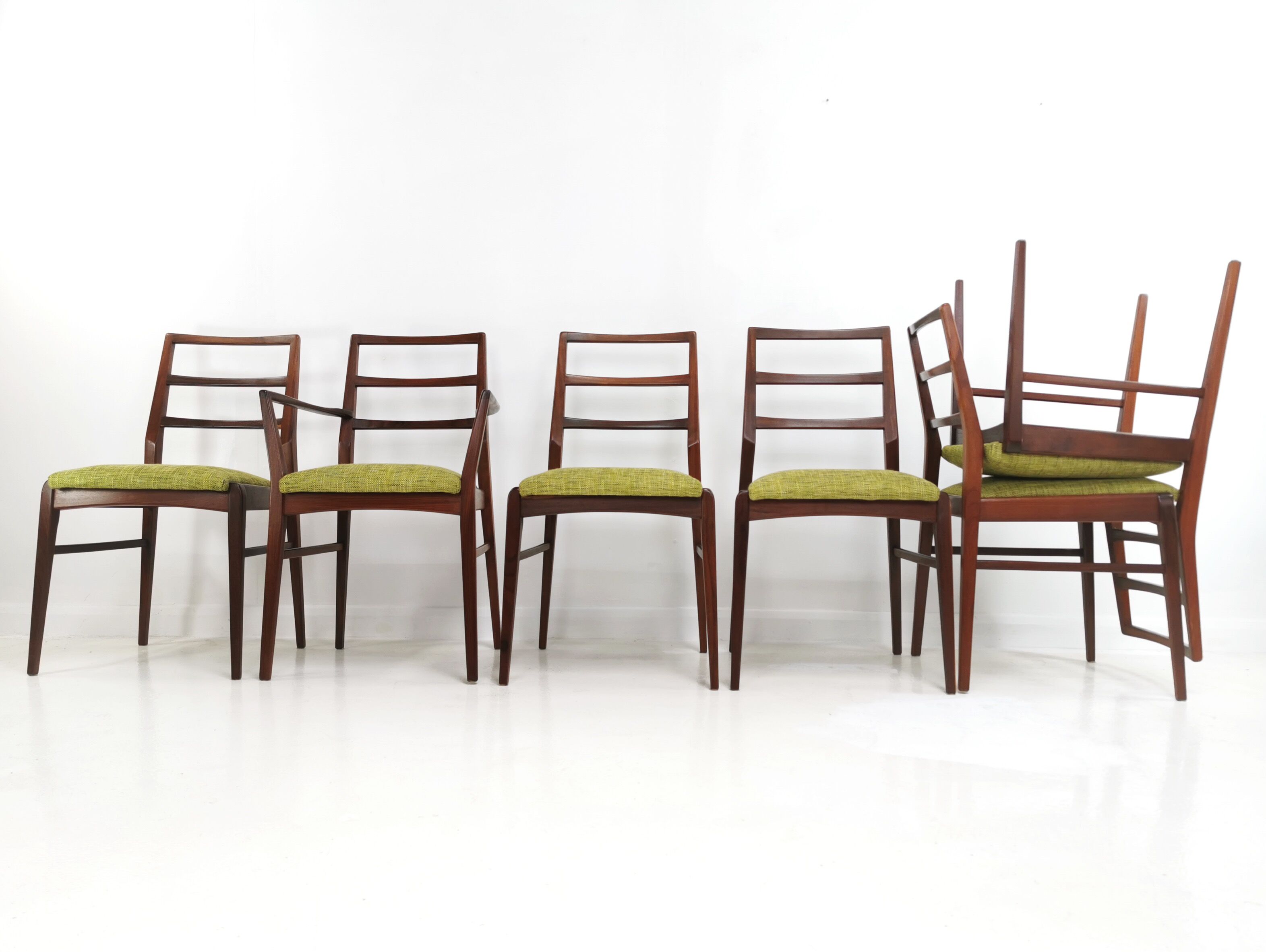 Afromosia Teak Dining Chairs By Richard Hornby For Fyne Ladye Mid Century 60s