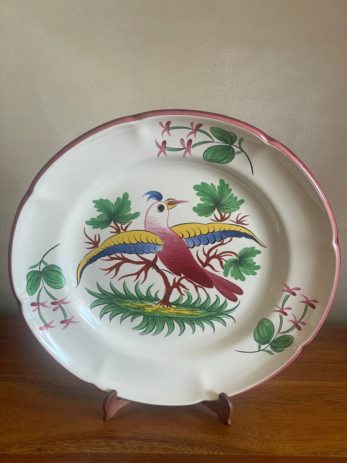 Assiette oiseau St Clément