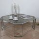 Table basse verre fumé