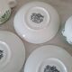 Tasses et sous-tasses en porcelaine Old Gustavberg, collection Fasan