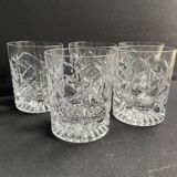 5 Whiskey glasses – Cut crystal