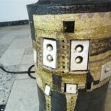 Set of 2 Ceramic Large Floor or Table Lamps by Georges Pelletier for Accolay, France 1960s