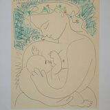 Pablo Picasso: Maternity, signed lithograph