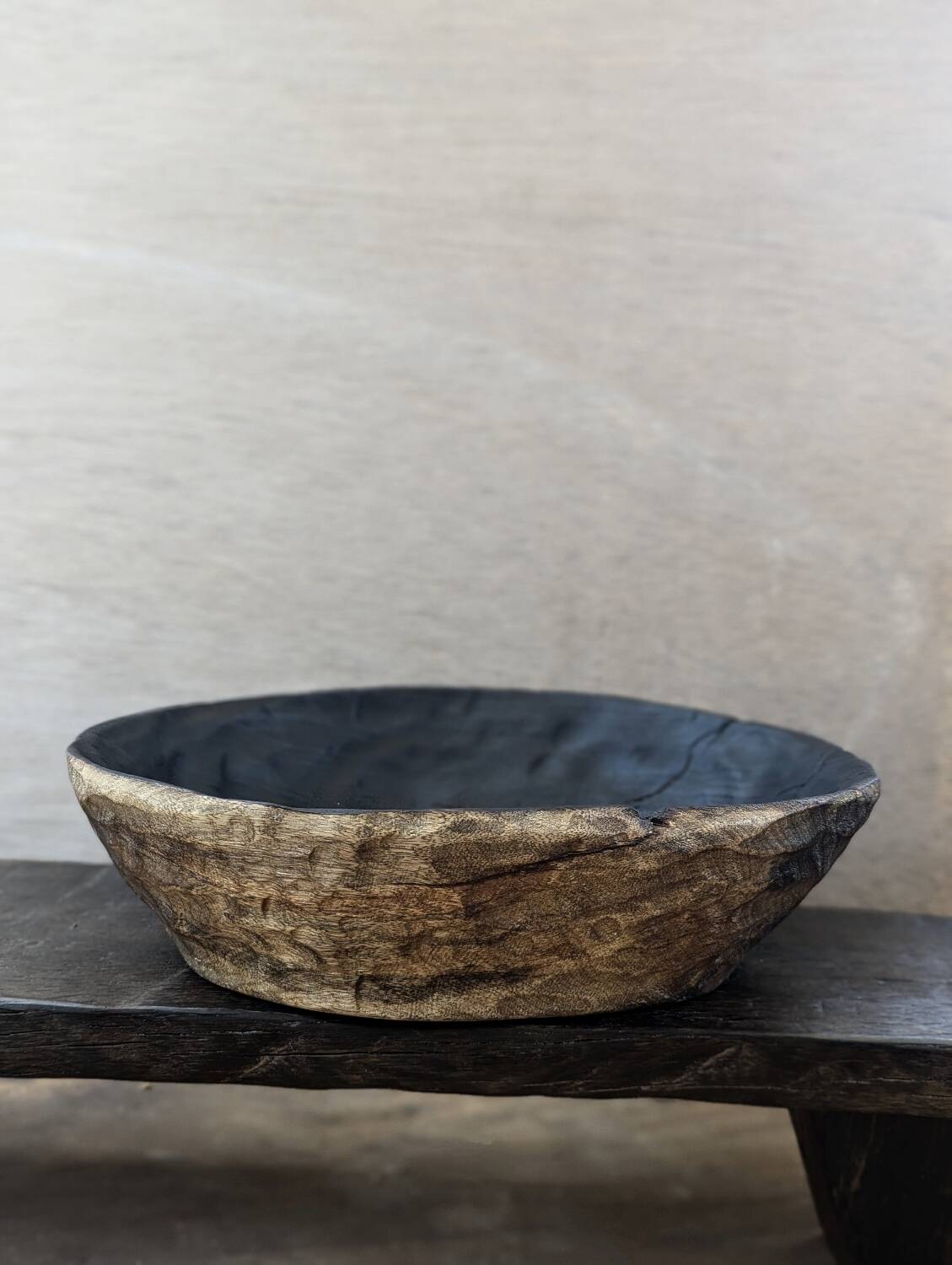 Burnt wood dish